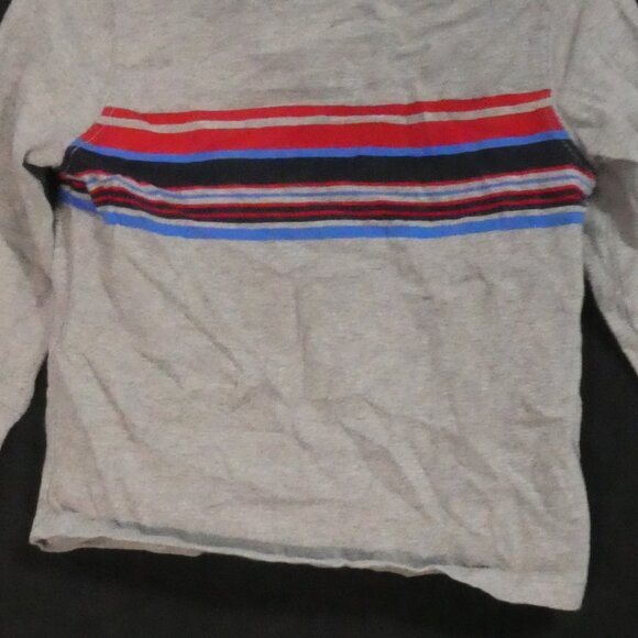 OLD NAVY | 4T | Grey Long Sleeve Shirt With Colorful Stripes | Preloved - Picture 14 of 16